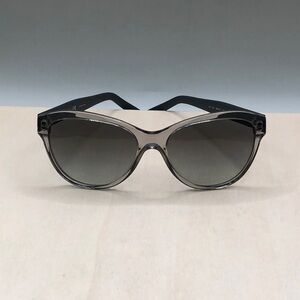 DKNY DY 4123 Sunglasses Sheer Crystal Gray Black Gradient Cat Eye Style-Trendy